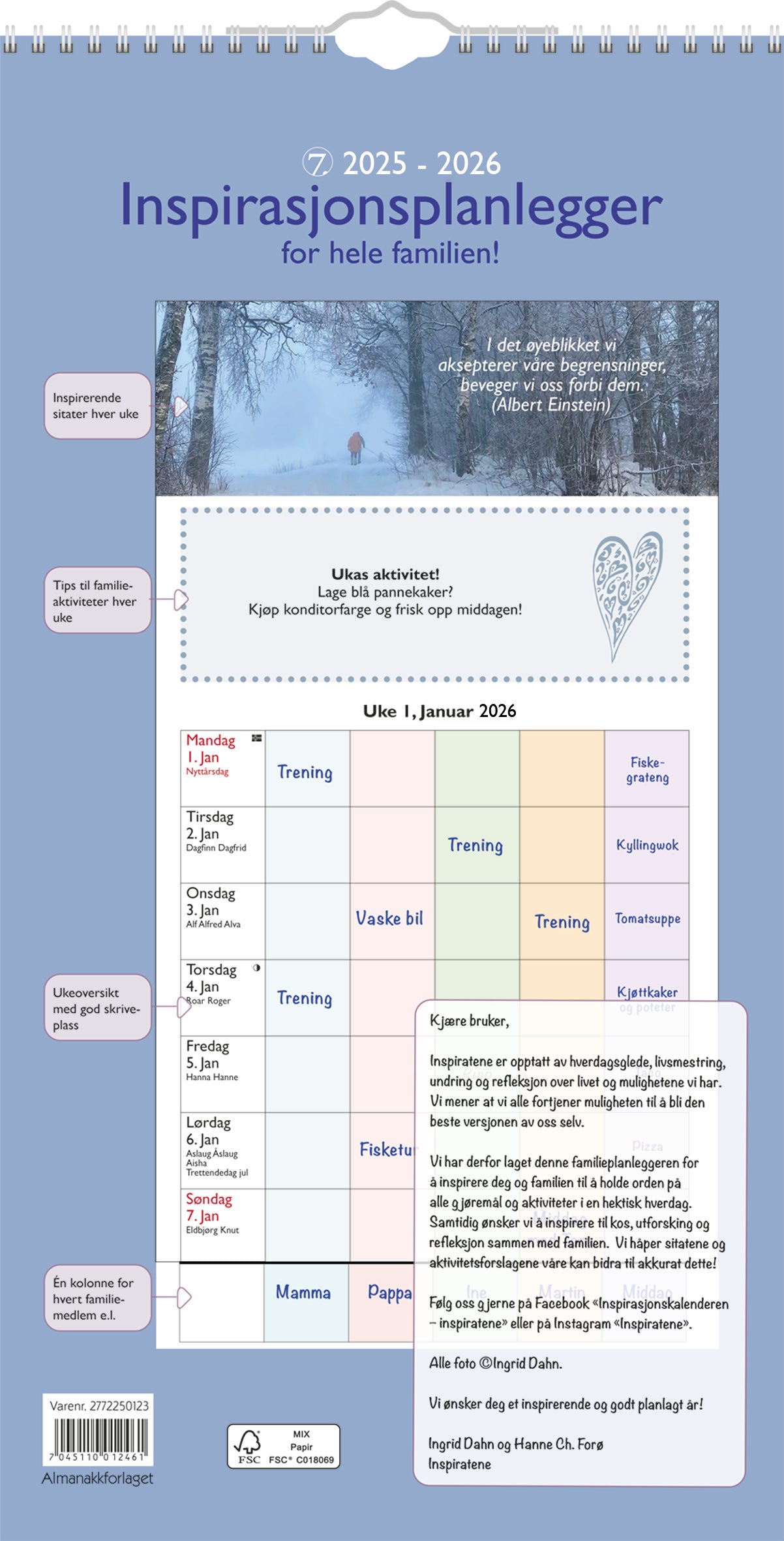 7.sans Inspirasjon familieplanlegger