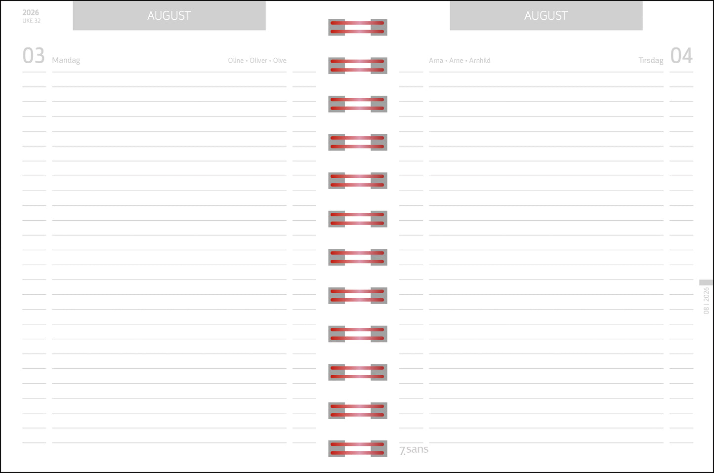7.sans Dagplan Good Day A6