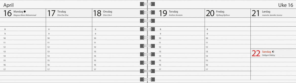 7.sans Lille plankalender 2027