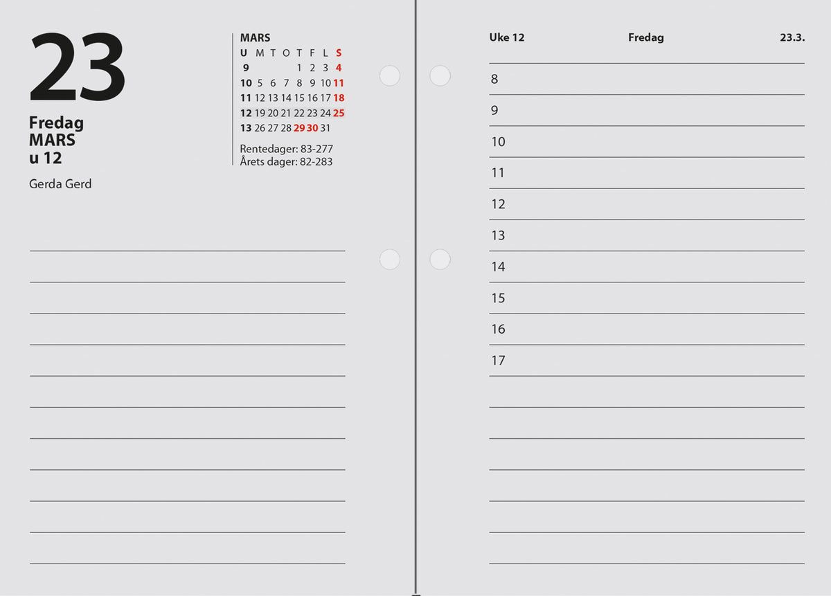 7.sans Bordkalender 2027