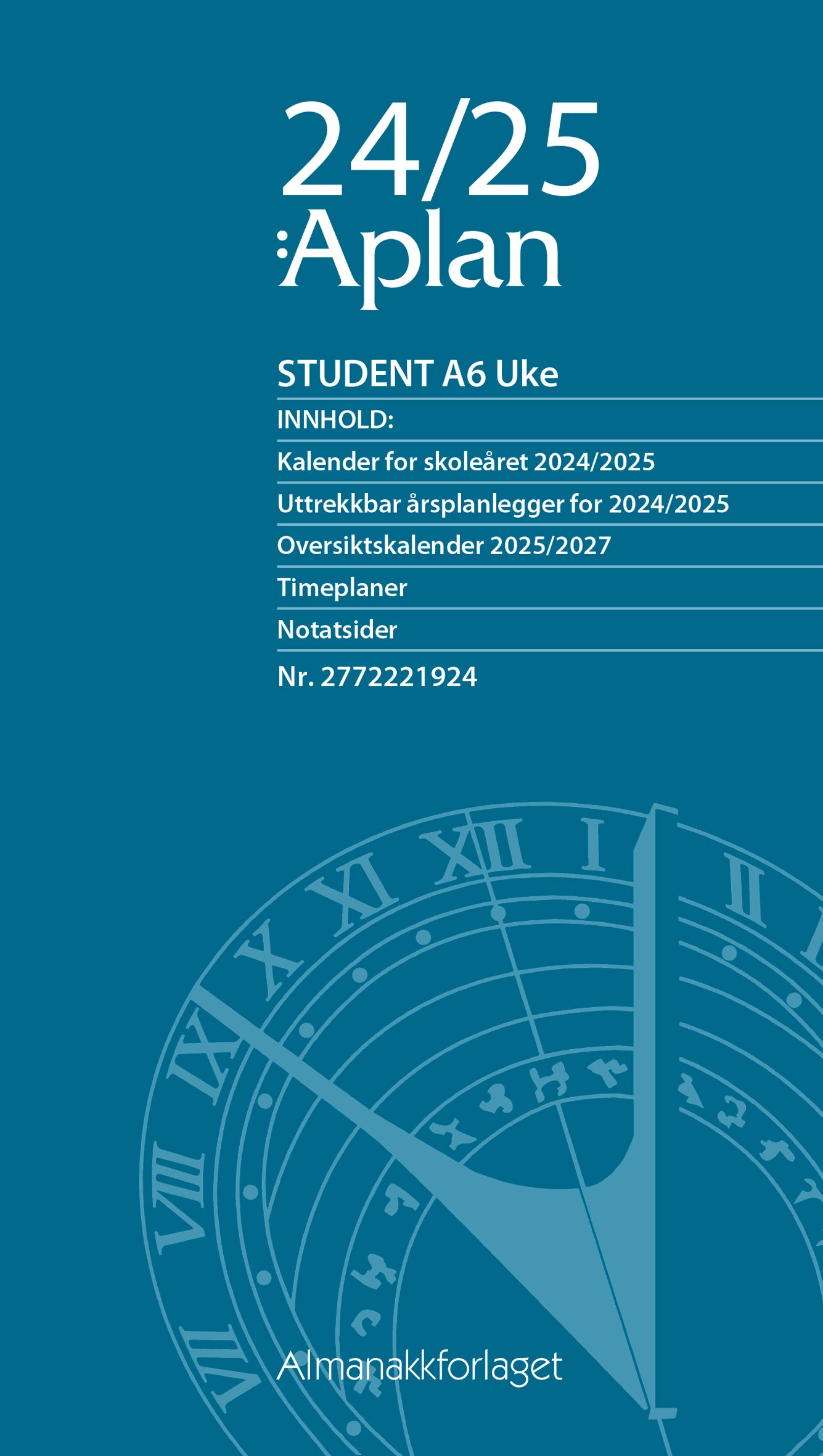 Aplan Student A6 uke årssett