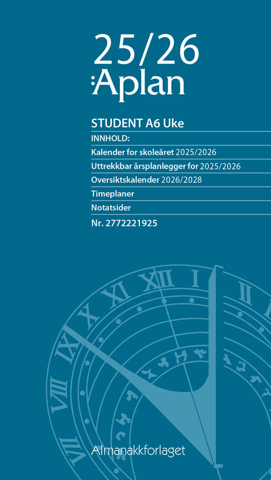 Aplan Student A6 uke årssett
