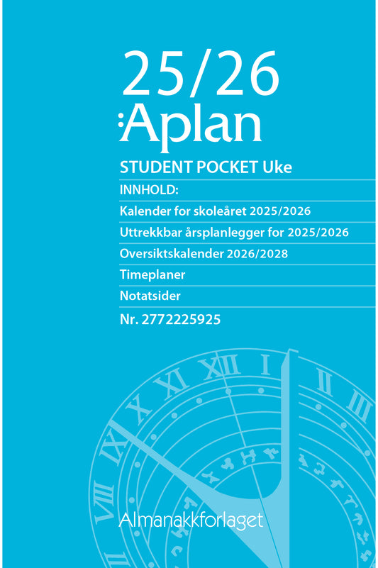 Aplan Student Pocket Uke årssett