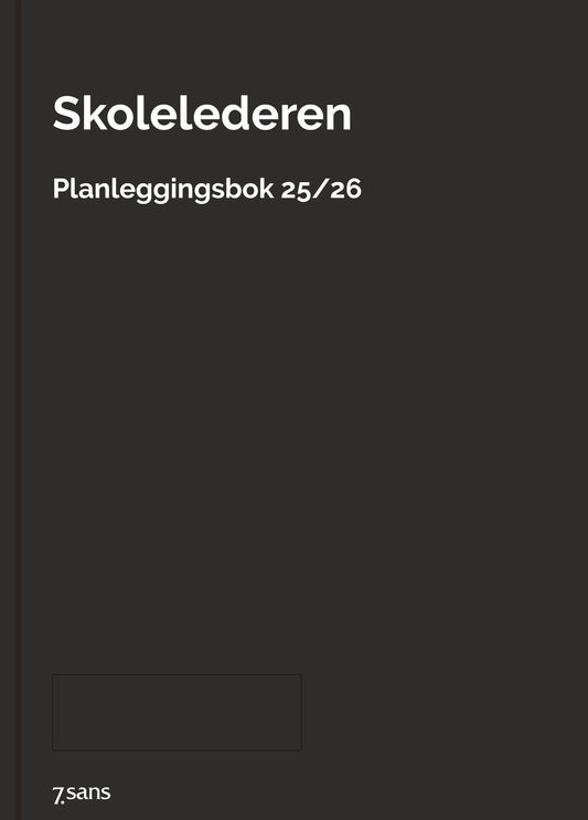 7.sans Planleggingsbok - Skolelederen A4