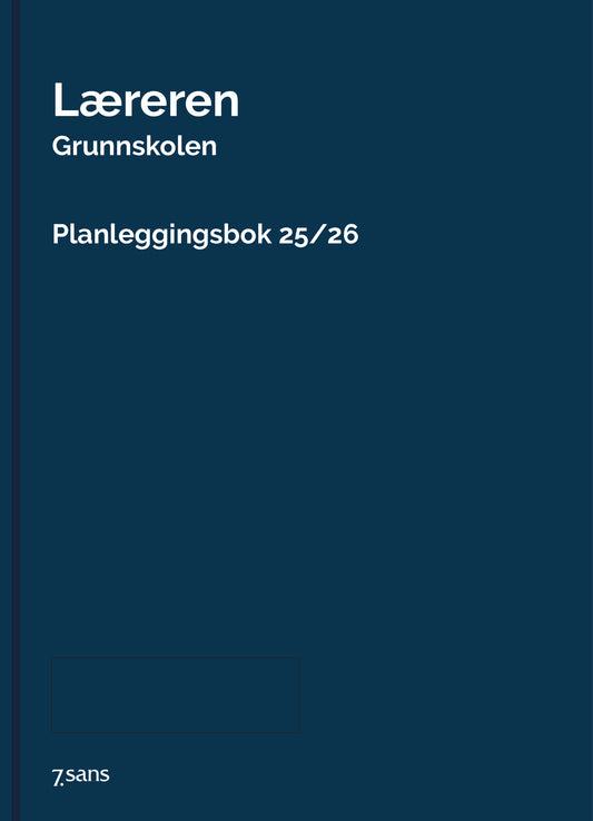 7.sans Planleggingsbok - Læreren Grunnskole Innbundet A4