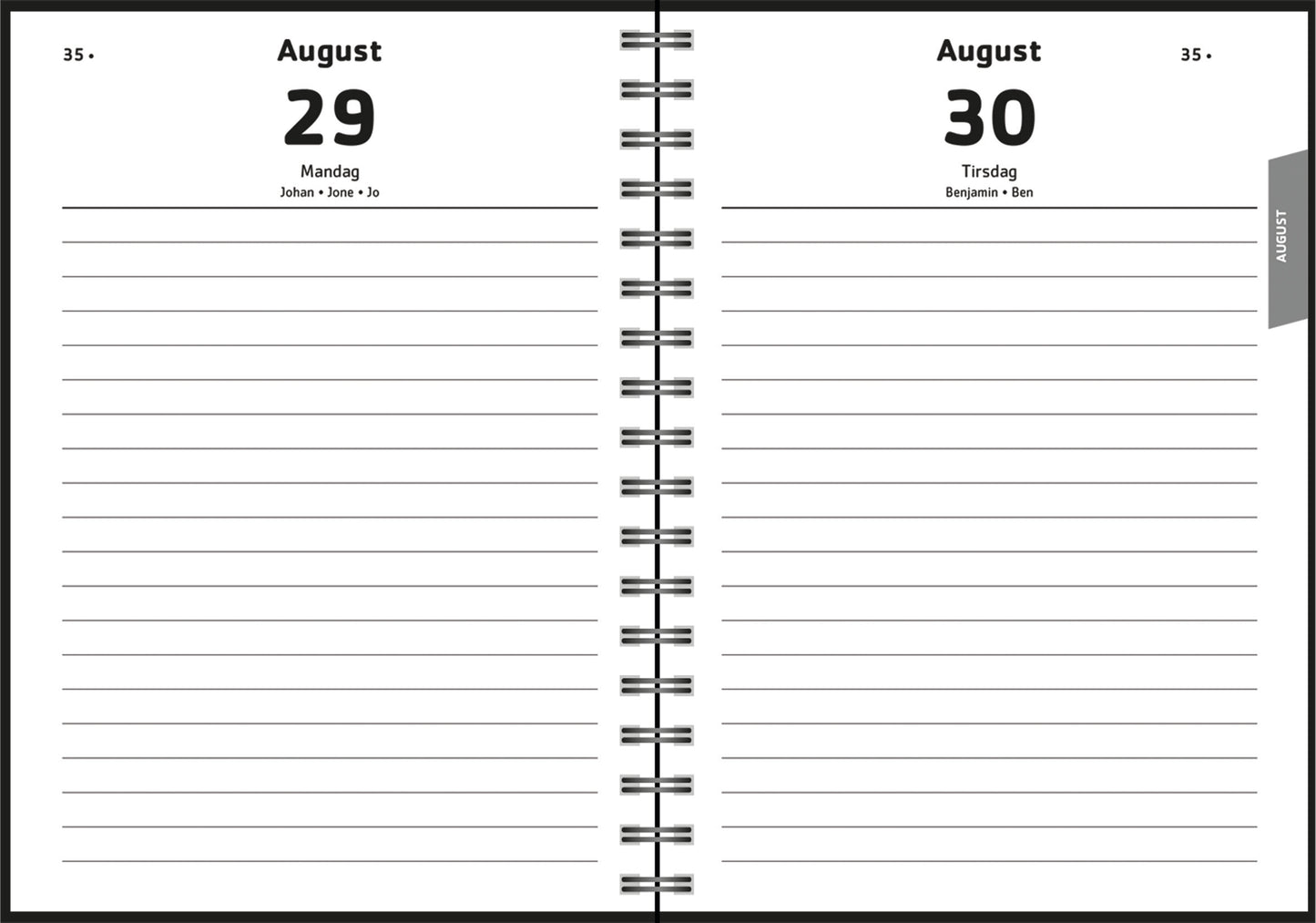 7.sans Dagplan Bubble Planner A6