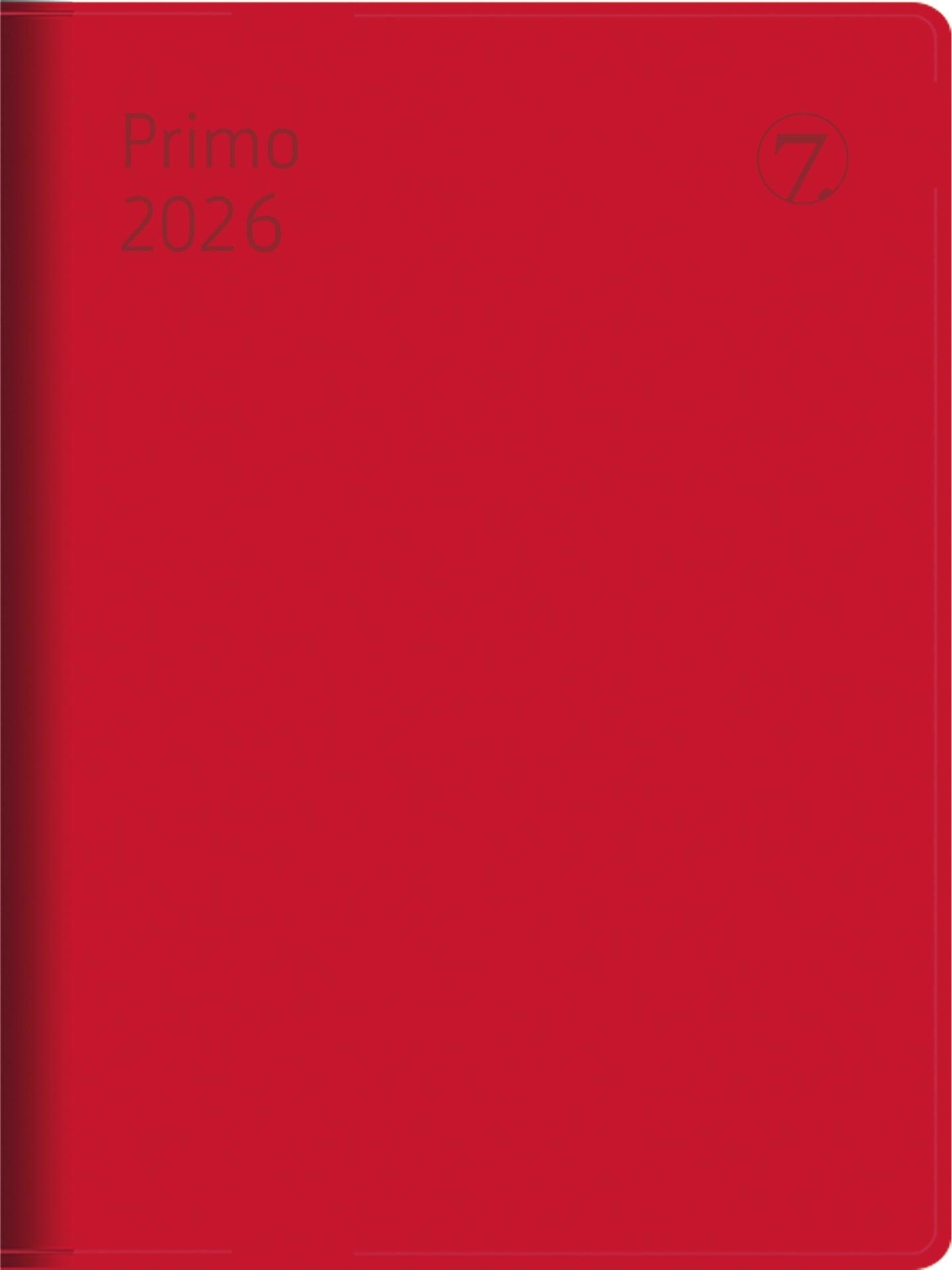 7.sans Primo, imitert skinn rød 2026