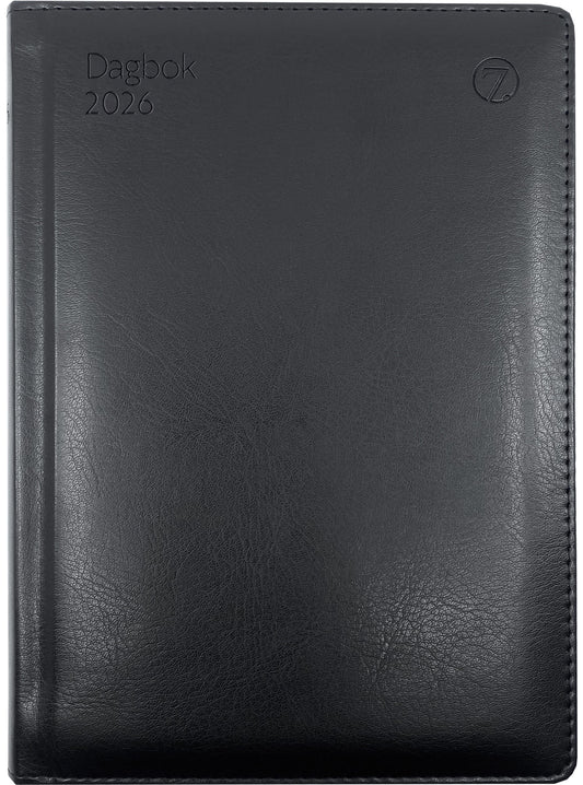 7.sans Dagbok A5 Sort 2026