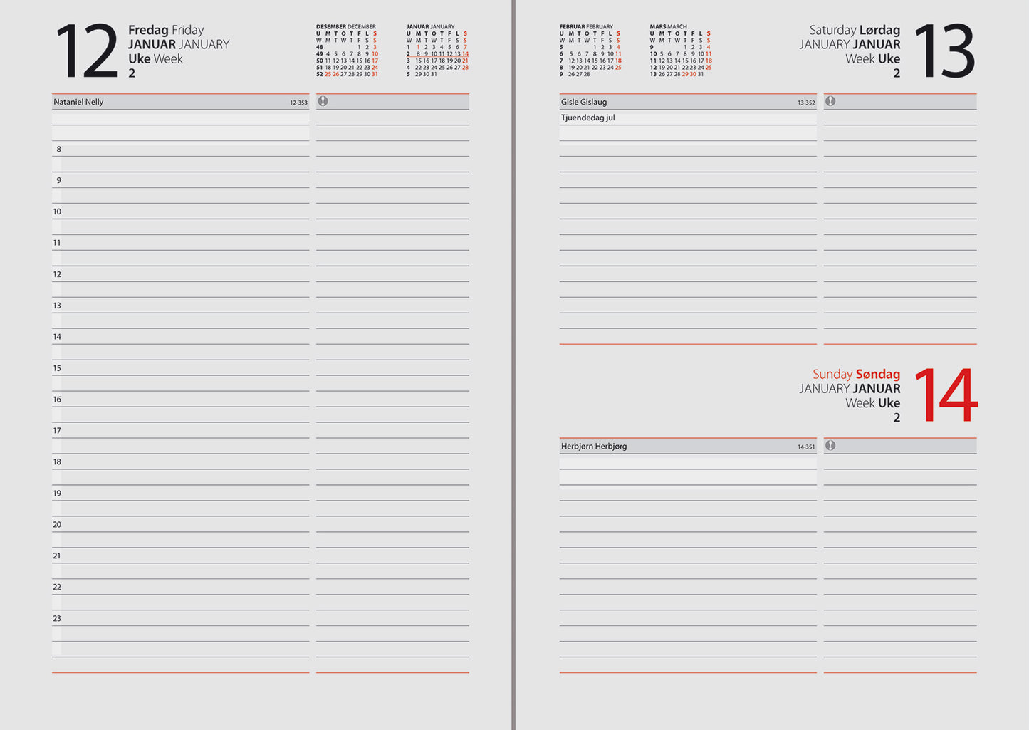 7.sans Dagbok Colour 2026