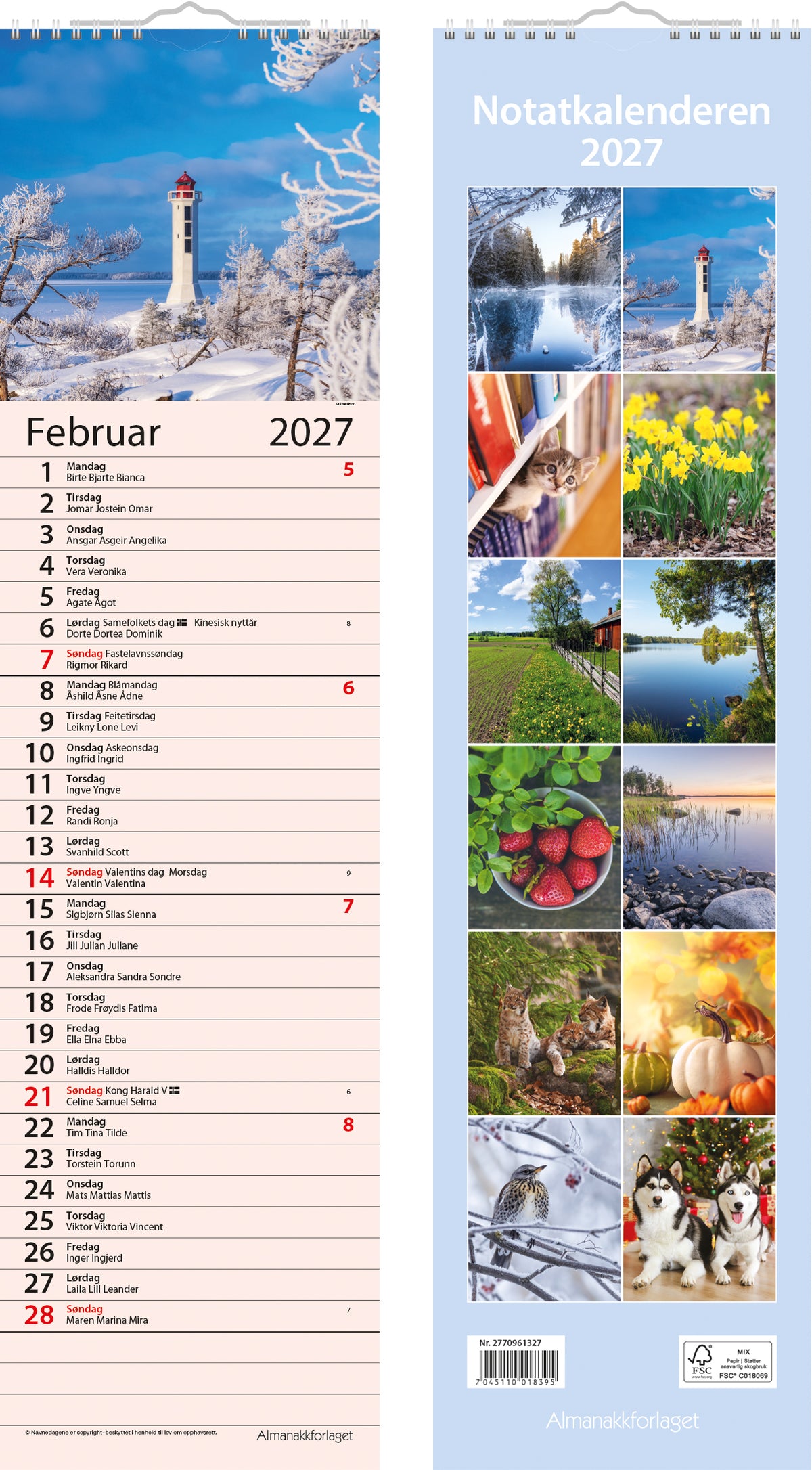 Notatkalender 2027
