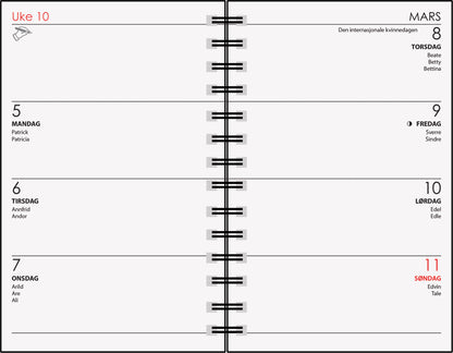 7.sans Neon Ukeplan A8