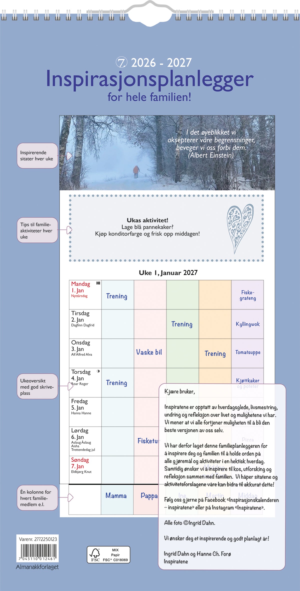 7.sans Inspirasjon familieplanlegger