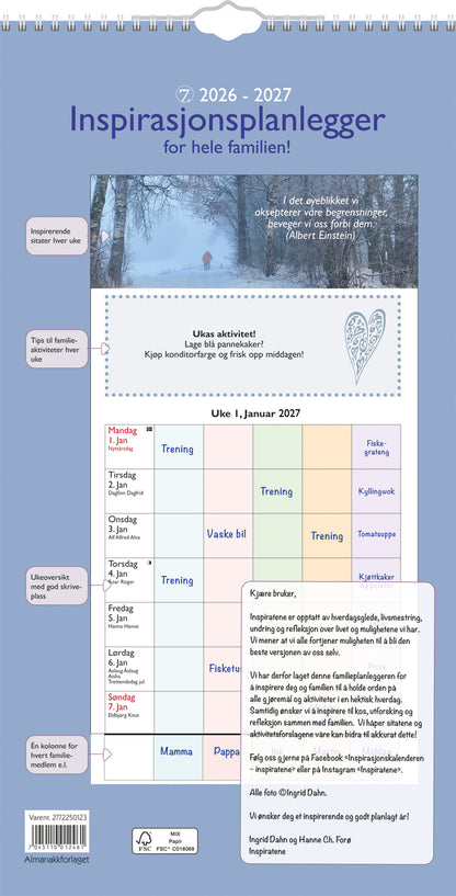 7.sans Inspirasjon familieplanlegger