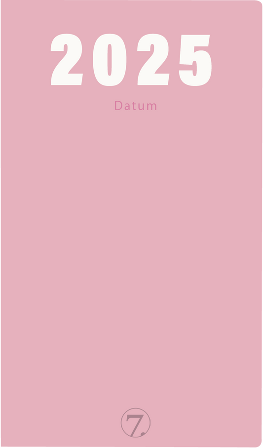 7.sans Datum Trend, imitert skinn Rosa 2025