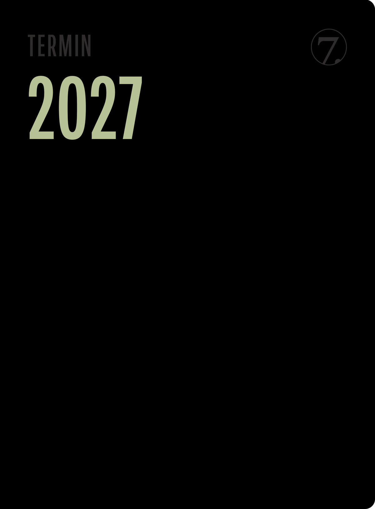 7.sans Termin Trend Sort, innbundet 2027
