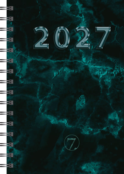 7.sans Dagbok A5, spiralisert 2027