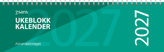 7.sans Ukeblokk-kalender 2027