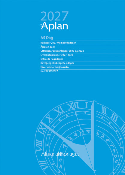 Aplan A5 Dag årssett 2027