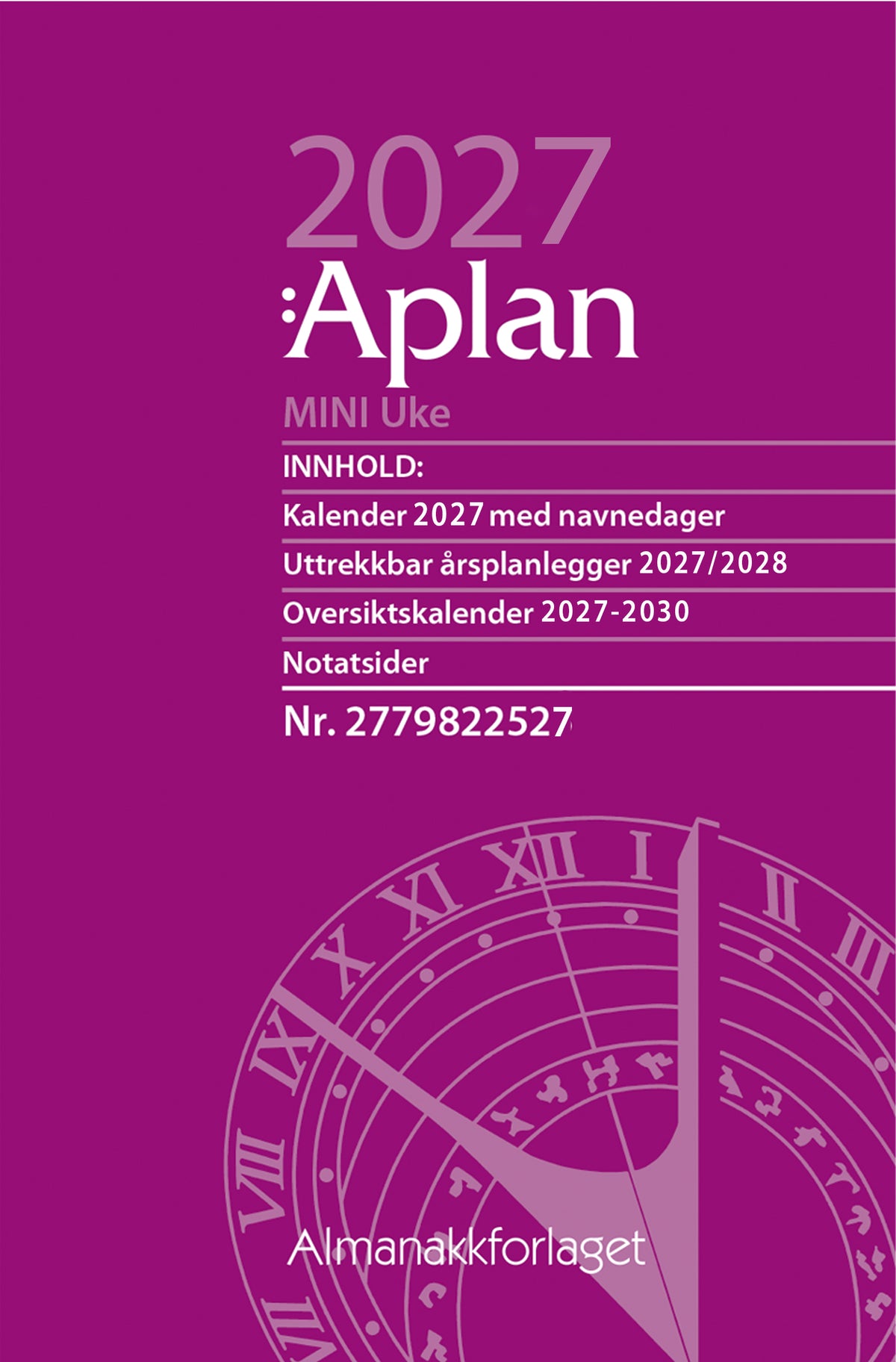 Aplan Mini Uke årssett 2027