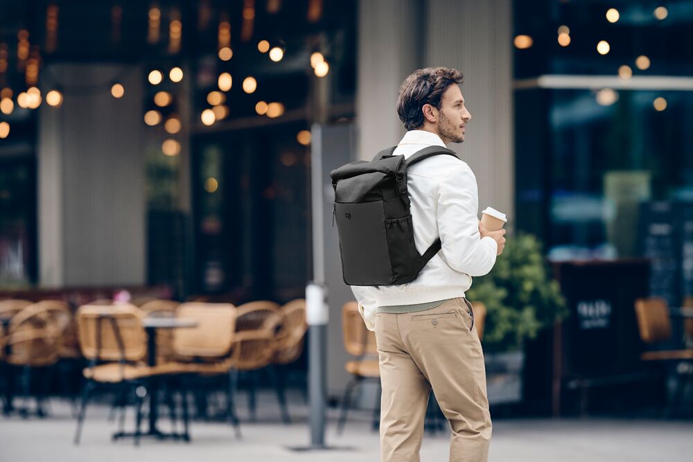 Wenger UrbanOne  Roll-Top-ryggsekk, 15,6" Laptop, sort