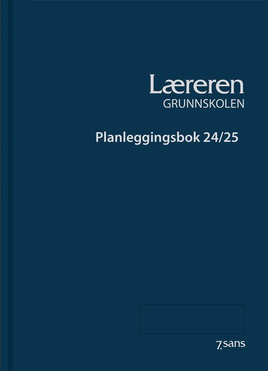 7.sans Planleggingsbok - Læreren Grunnskole Innbundet A4