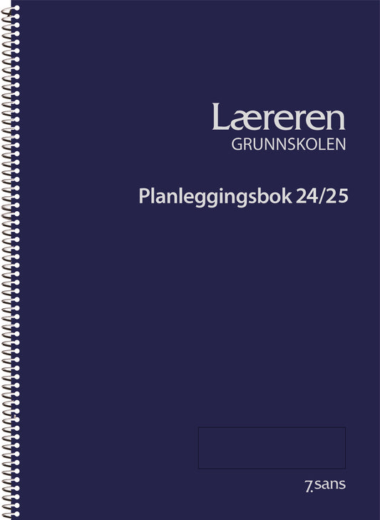 7.sans Planleggingsbok - Læreren Grunnskole Spiralisert A4
