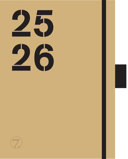 7.sans Studieplan Beige A6