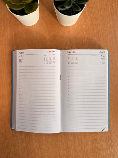 7.sans Agenda, imitert skinn 2026