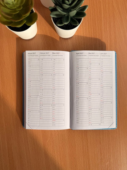 7.sans Agenda, imitert skinn 2026