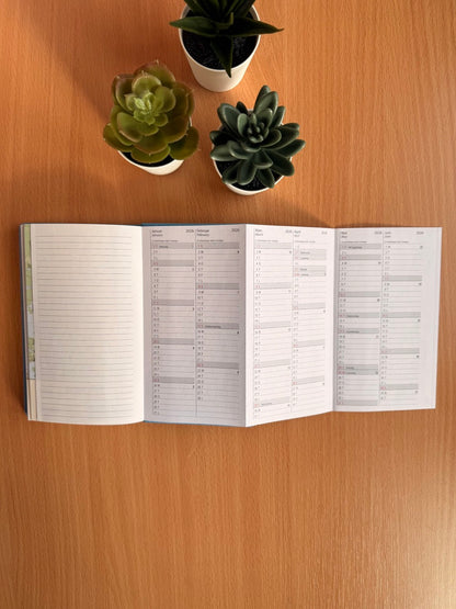 7.sans Agenda, imitert skinn 2026