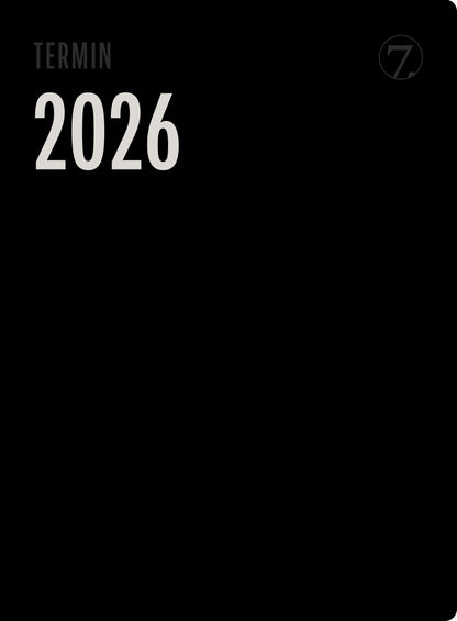 7.sans Termin Trend Sort, innbundet 2026