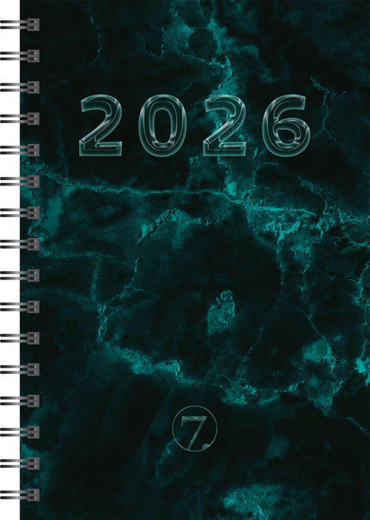 7.sans Dagbok A5, spiralisert 2026