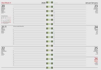 7.sans Datum A5, spiralisert 2026