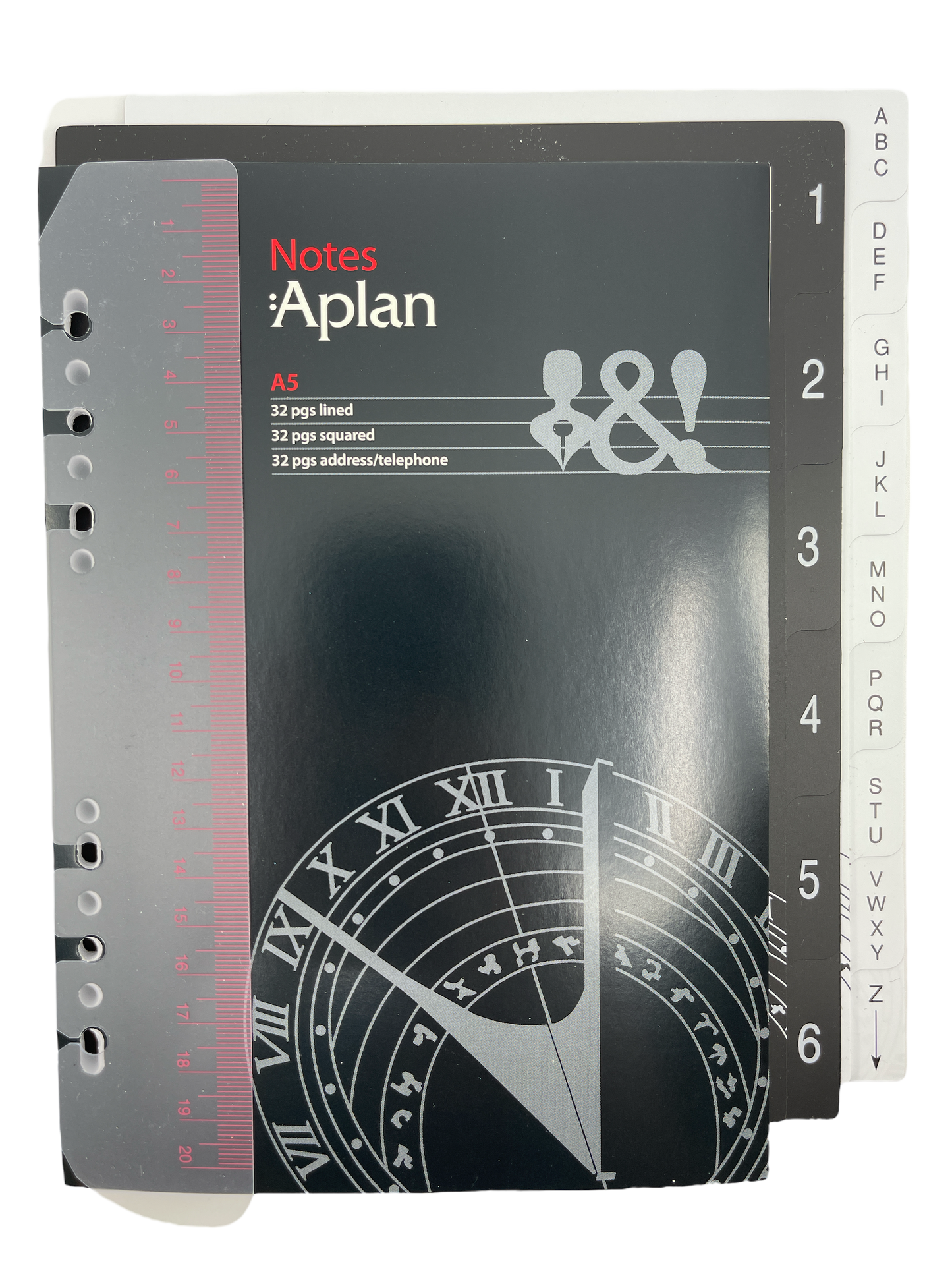 Aplan A5 Æge, skinnperm m/glidelås