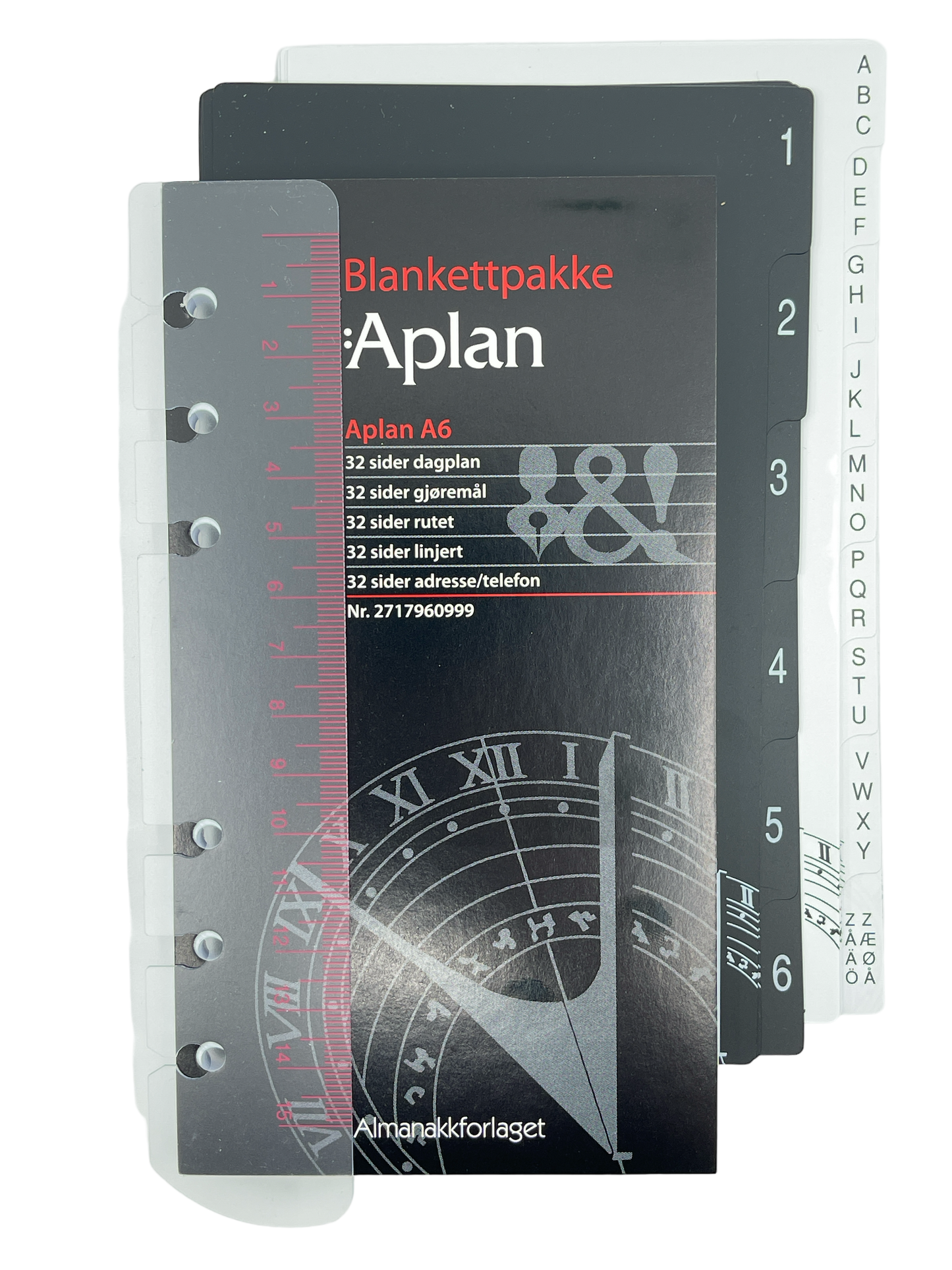 Aplan A6 Æge, skinnperm m/glidelås