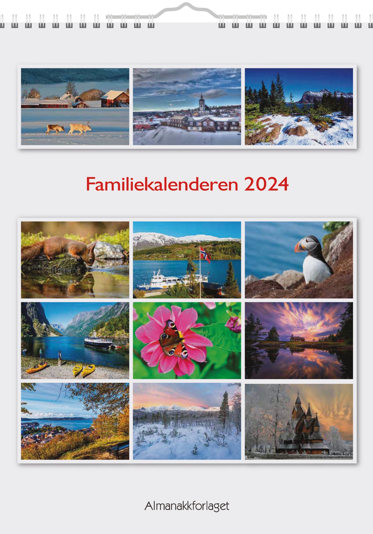 Familiekalenderen 2024, Front