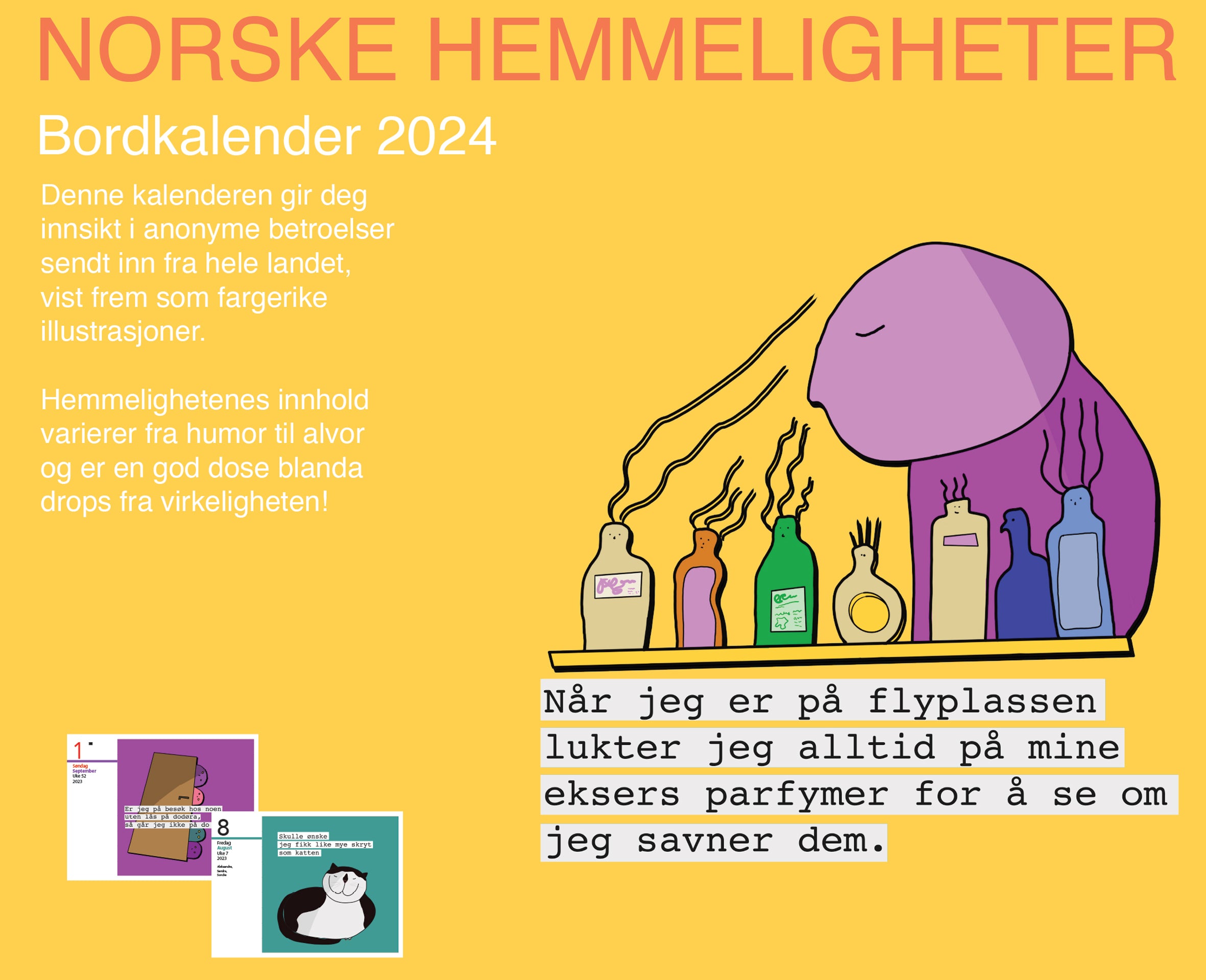 7.sans Norske Hemmeligheter Bordkalender 2024, Front