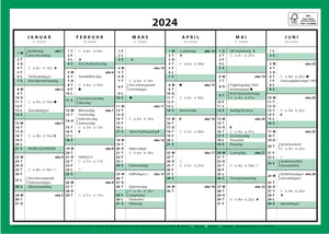 7.sans Kontorkalender, enkel A4 2024