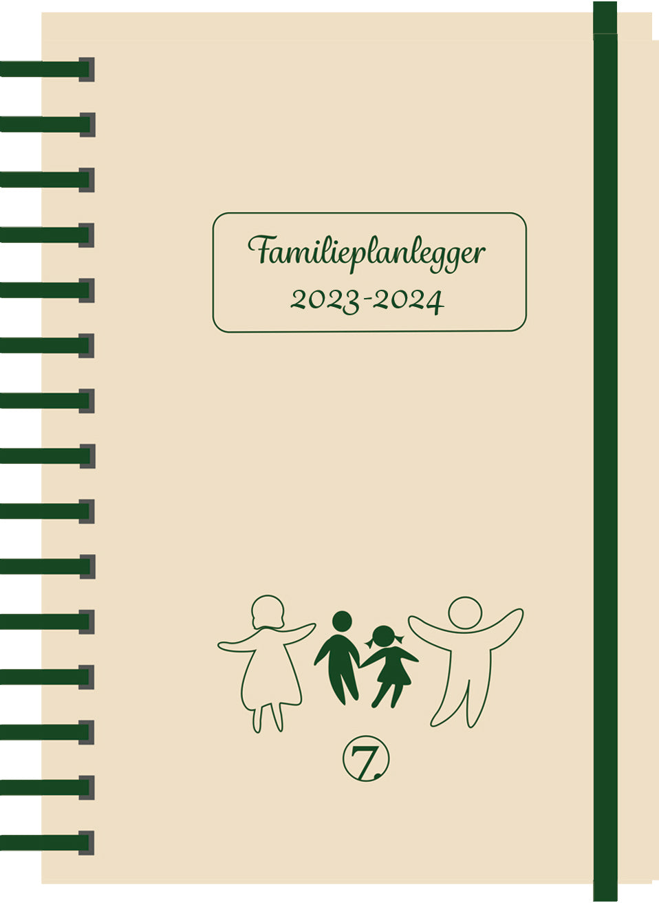 7.sans Familieplanlegger Nature A5 2023/24, forside