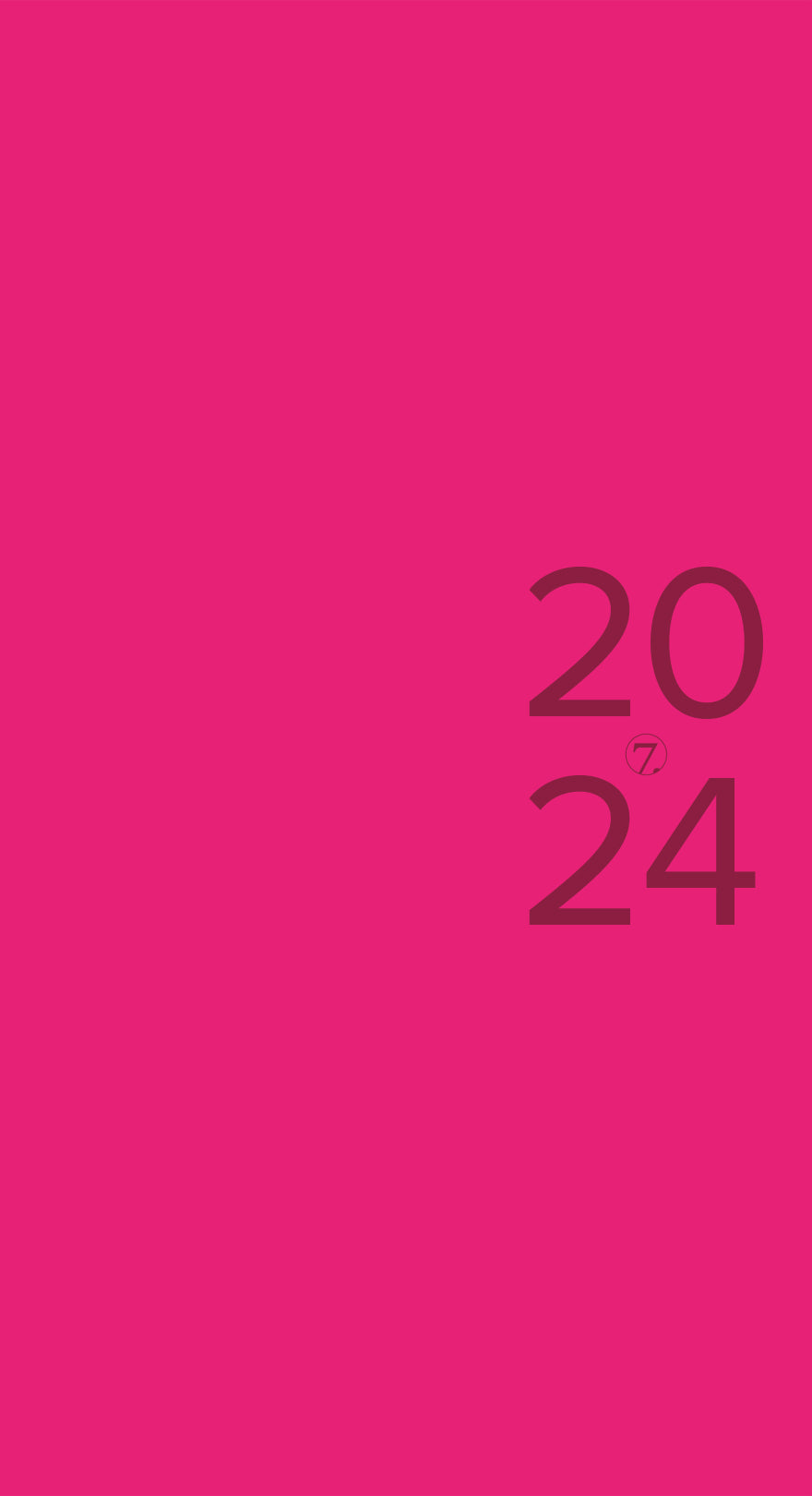 7.sans Datum Colour, Rosa 2024, Front