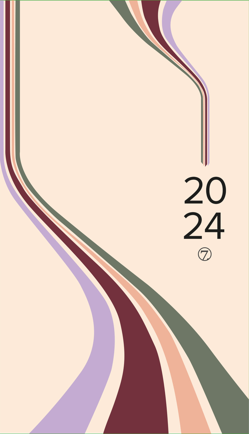 7.sans Datum Retro 4 farger 2024, Front