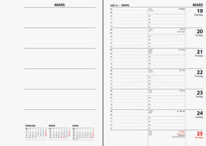 7.sans Ukekalender spiralisert refill 2024, ukesoppslag
