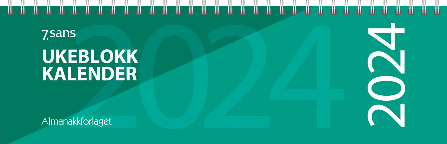 7.sans Ukeblokk-kalender 2024, Front
