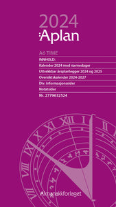 Aplan A6 Time uke Årssett 2024, Front