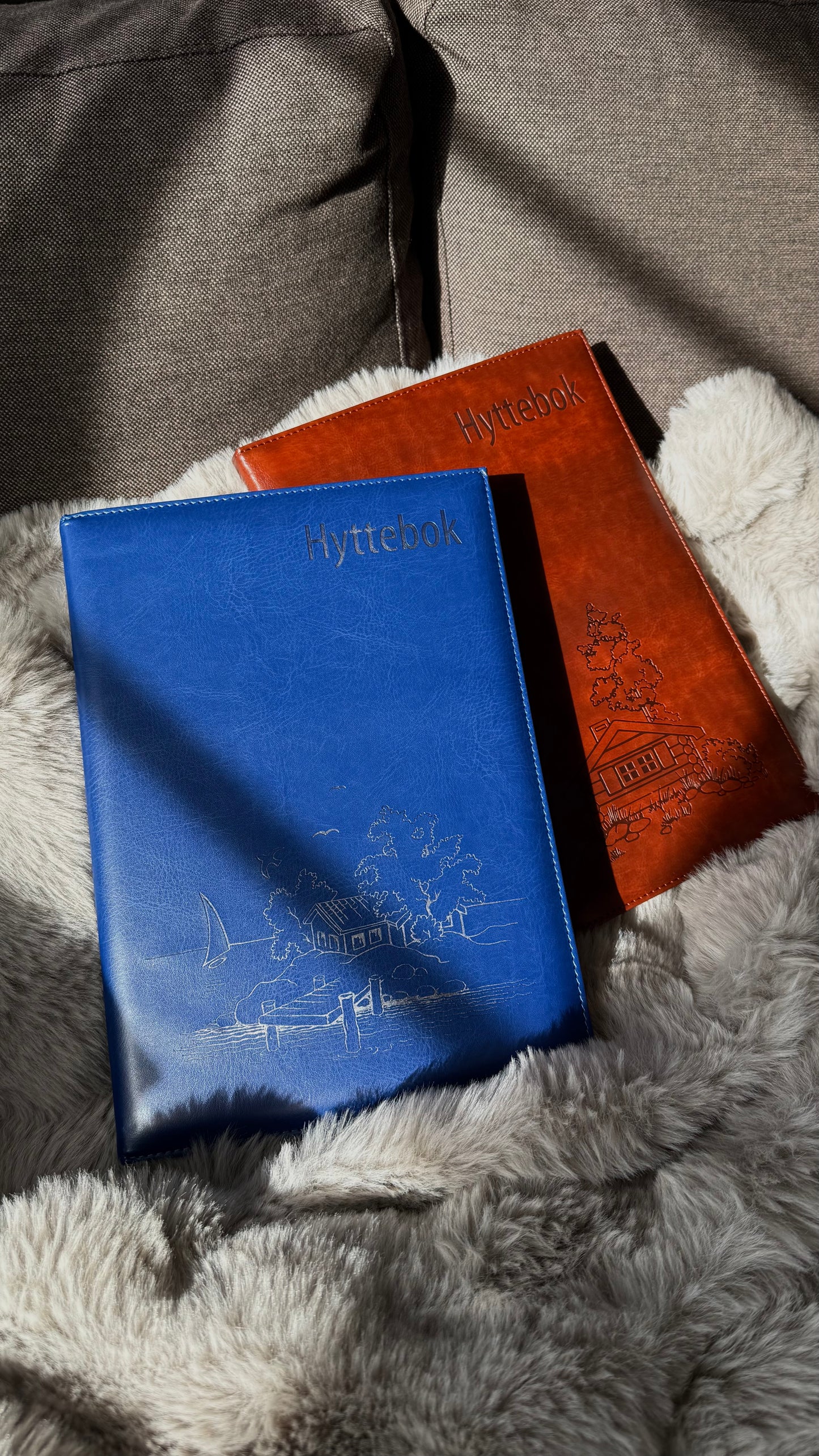 Hyttebok, blå