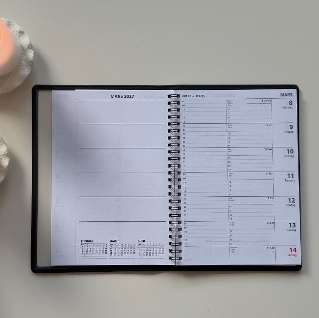 7.sans Ukekalender, refill i omslag 2027