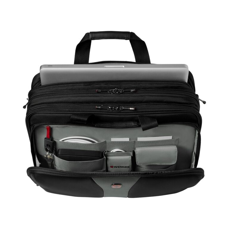 Wenger, Legacy 17" Triple Gusset Brief, Sort/Grå