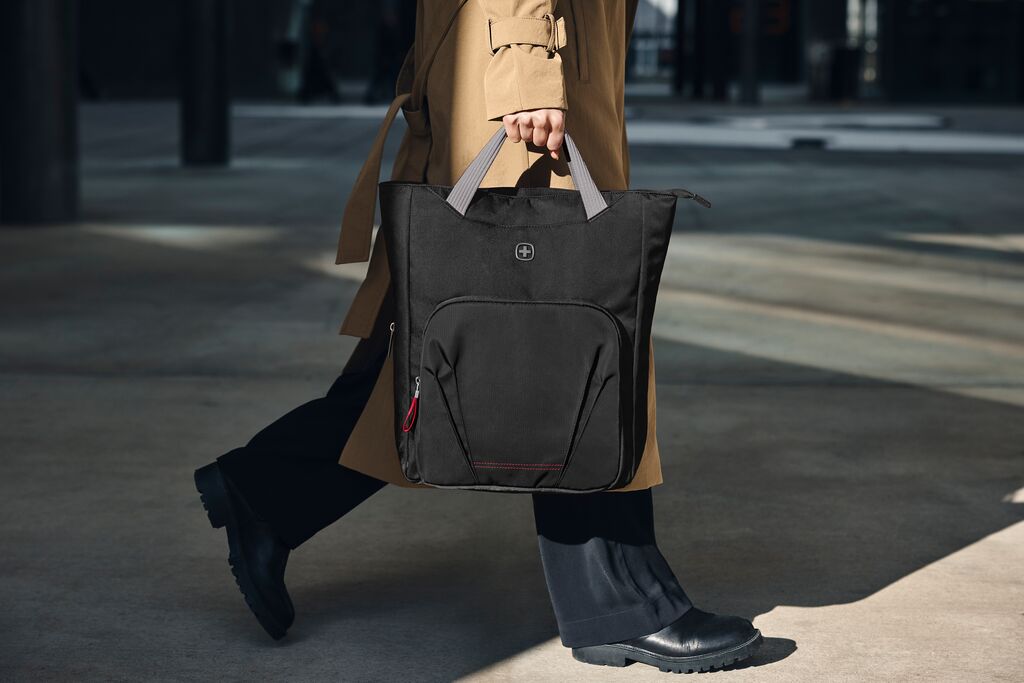 Wenger, Motion Vertical Veske, 15.6" PC Veske med nettbrettlomme, Elegant Sort