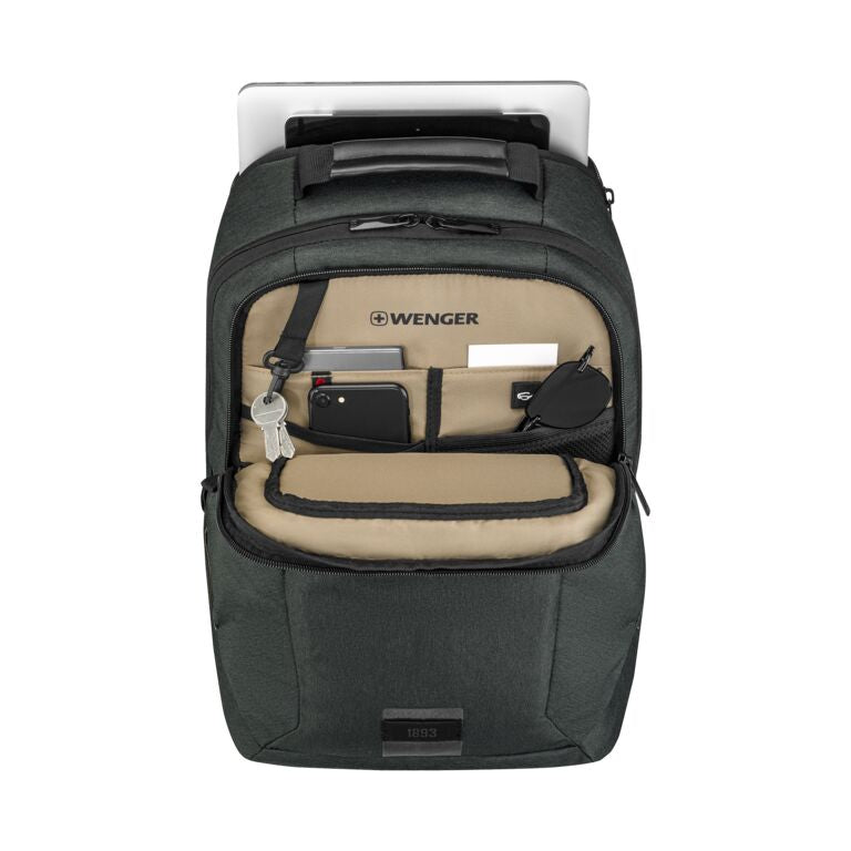 Wenger, MX ECO Professional, 16" PC Ryggsekk med 10" nettbrettlomme, Kull