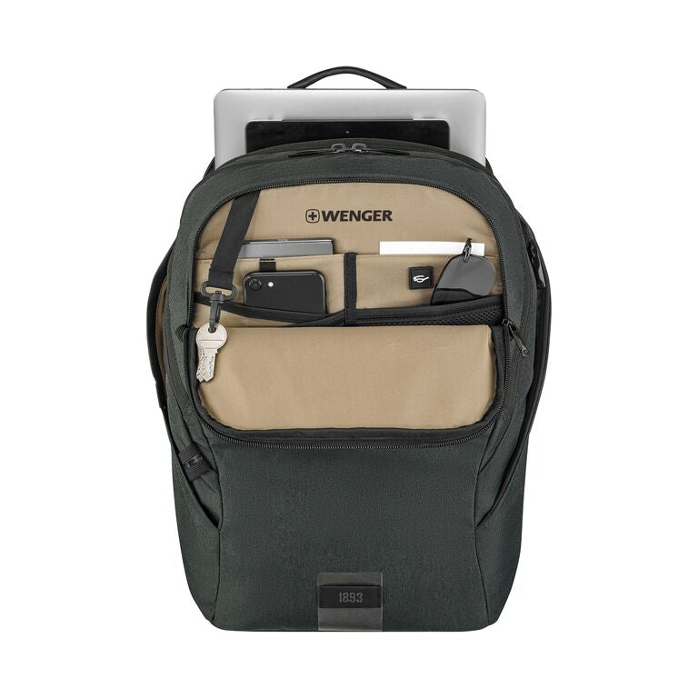 Wenger, MX ECO Light, 16" PC Ryggsekk med 10" nettbrettlomme, Kull